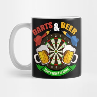 Darts And Beer Happy New Year T-shirt - New Year's Eve Beer Mug